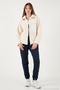 Regular Fit Classic Collar Chest Pocket Detailed Plush Cardigan Fleece Women's Polar 5866437 - 2