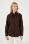 Cotton Relaxed Fit Bow Detailed Collar Shirt Women's Shirt 6925407 - 6