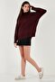 Oversize Fit Turtleneck Soft Textured 2'Li Package Knitwear Sweater Women Sweater 680Kz00469S2 - 4