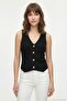 Fittili Regular Fit V-Neck Buttoned Vest Women's Vest 5866559 - 5