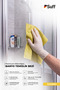 Geissblatt Bathroom Microfiber Cloth High Absorbent Shower Cabin and Tile Drying Cloth 50X40 cm Yellow - 2