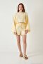 Cotton Comfort Fit Round Neck Shorts Muslin Set Women's Set 5866317 - 4