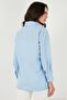 Cotton Regular Fit Shirt with Cut-Out Slit Detail Women's Shirt 6772920 - 7
