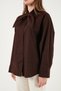 Cotton Relaxed Fit Bow Detailed Collar Shirt Women's Shirt 6925407 - 7