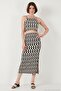 Slim Fit Rope Strap Slit Suit Women's Suit 5865278 - 4