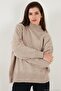 Oversize Fit Turtleneck Soft Textured 2'Li Package Knitwear Sweater Women Sweater 680Kz00469S2 - 2