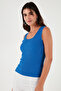 Slim Fit Thick Strap Lace Square Neck Wrinkled Tank Top Women's Tank Top 5864979 - 4