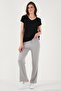 Stretch Slim Fit High Waist Wide Leg Sweatpants Women's Sweatpants 5866078 - 4