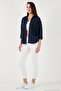 Regular Fit Laced Pocket Detailed Long Sleeve Shirt Women's Shirt 6773215 - 4