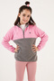 Soft Textured Half Zipper Color Block Stand Collar Fleece Unisex Children's POLAR 5905004 - 6
