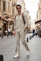 Regular Fit Normal Bell Bottom Trousers Men's Pants Cf26S611639