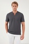 Cotton Regular Fit Half Zipper t Shirt Men's t Shirt 5902653 - 5