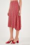 Patterned Flounce Midi Skirt Women's Skirt 5869010 - 6