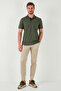 100% Cotton Buttoned Regular Fit Polo Collar T-Shirt Men's POLO COLLAR T-SHIRT 5902118 - 7