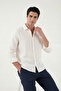 Cotton Regular Fit Classic Collar Long Sleeve 100% Linen Shirt Men's Shirt Cf26S1210000 - 3