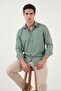 Cotton and Linen Blend Regular Fit Classic Collar Long Sleeve Shirt Men's Shirt Cf26S1210134 - 5