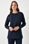 Stretch Oversize Fit Crew Neck Modal Fabric Sweat Women's Sweat 5865877 - 3