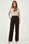 Regular Fit High Waist Straight Leg Trousers Women's Pants 6923873 - 3