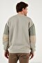 Cotton Relaxed Fit Crew Neck Color Block Sweat Men's Sweat 5905298t - 6