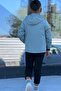 Boy's Hooded Windproof Seasonal Coat with Pockets Mm5016 - 5