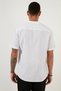 Linen Look Collar Short Sleeve 100% Cotton Shirt Men's Shirt Cf21s113899 - 6