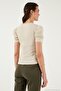 Sleeve Detailed Square Neck Blouse Women's Blouse 5869002 - 7