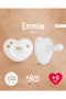 Ultra Premium Silicone Heart Pacifier Plus (Snow)