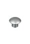 Plastic Cork Button Furniture Cabinet Handle Single Screw Silver