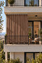 Balcony Curtain Enxboy Optional Lace-Up Balcony Tarpaulin Plain Brown Ty801-2 - 2