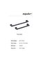 5 Pieces Borns Techno 224 mm Furniture Handle Matte Black - 3