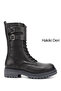 Women's Gray Zippered Genuine Leather Boots