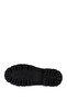 Women's Black Zippered Thick Heeled Boots - 5