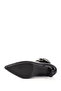 Woman's black zippered thin heeled boots - 5