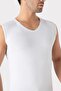 2-Pack Men's White Black V-Neck Sleeveless T-Shirt Undershirt Cotton Lycra Stretchy and Soft Fabric - 6