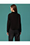 Pearl Flower Detailed High Neck Sweatshirt - 3