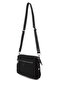 Women's Black Suede Long Strap Shoulder Bag - 4
