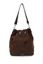 Women/Girls Brown Suede Drawstring Shoulder and Backpack - 5