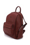 Women's Claret Red Handbag and Backpack - 4