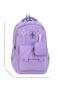 A+ Premium Quality Lilac 5 Zipper Compartments Water Repellent Water Bottle Compartment Sports Travel Middle School High School Daily School Backpack 709 - 6