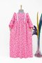Girl's Hijab Dress – Ahsen Model Cotton Viscose Full Length – Pink - 2