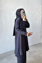 Mira Mercerized Hijab Tunic - Smoked - 2