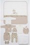 Baby Girl 0-3 Months Flowered Rabbit Set of 10 100% Organic Cotton - 3