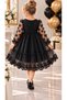 Girl's Butterfly Dress Baby Girl Dress 3D Patterned Lined Cotton Brode Embroidered Evening Dress - 5