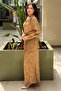 Shawl Patterned Long Tunic and Loose Pants Set - 2