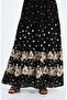Viscose Fabric Polka Dot Layered Dress 5587-03 Black - 6