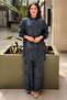 Shawl Patterned Shirt Pants Set