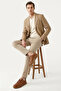 Men's Tan Lace-Up Rubber Sole Genuine Leather Sneakers - 3