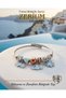 Trend Steel Stylish Women's Charm Steel Bracelet Blue Cloud Shooting Star and Flower - 6
