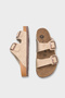 Double Banded Buckle Men's Slippers - 3