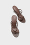 Vinnie Round Toe Luxury Medium Heeled Flip Flops Stylish Women's Slipper - 5
